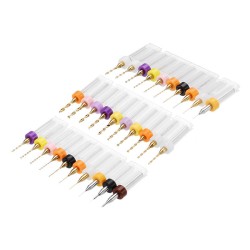 10pcs Titanium Coated Tungsten Carbide Micro PCB Drill Bits Set for PCB Circuit Board 10pcs Titanium Coated Tungsten Carbide Micro PCB Drill Bits Set for PCB Circuit Board