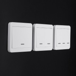 1/2/3 Way Push Button Switch Remote Control Switch 86 Wall Panel 315MHz Wireless 1/2/3 Way Push Button Switch Remote Control Switch 86 Wall Panel 315MHz Wireless