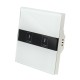 EU AC90-250V 10A Tempered Glass Smart Home Touch Sensor Switch Panel
