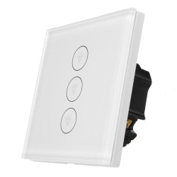 WIFI Smart Wall EU Switch Touch Panel APP Control With Alexa/Google Home WIFI Smart Wall EU Switch Touch Panel APP Control With Alexa/Google Home