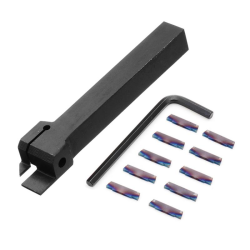 MGEHR1212 Parting Off Turning Tool Holder with 10pcs Blue Nano MGMN200 Carbide Inserts MGEHR1212 Parting Off Turning Tool Holder with 10pcs Blue Nano MGMN200 Carbide Inserts