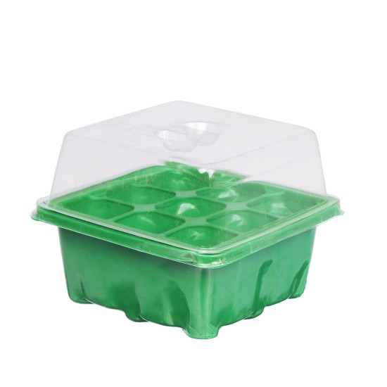 9 Holes Plastic Planting Box Set Nursery Pot Plant Grow Garden Germination Kit