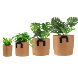 1/2/3/5/7/10/15/20Gal Round Planting Grow Box Container Non-Woven Felt Planter Pot Plants Nursery Seedling Planting Barrel 1/2/3/5/7/10/15/20Gal Round Planting Grow Box Container Non-Woven Felt Planter Pot Plants Nursery Seedling Planting Barrel