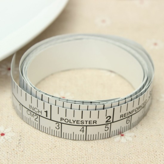 150cm Vinyl Silver Self Adhesive Measuring Tape Ruler Sticker For Sewing Machine