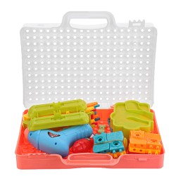 211PCS DIY Electric Drill Screwdriver Toys Nut Disassembly 3D Puzzle Kids Educational Toys Gift 211PCS DIY Electric Drill Screwdriver Toys Nut Disassembly 3D Puzzle Kids Educational Toys Gift