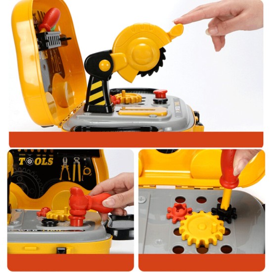 23PCS Children's Maintenance Tools Kit Set Repair Tool Suitcase Kids' Educational Repair Toys Gift