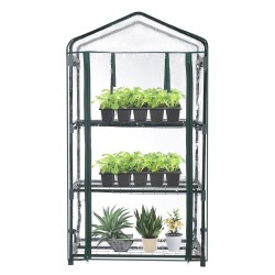 3 Tier 27X19X50inch PVC Garden Greenhouse Cover Waterproof Protects Plants Flowers Planting Heat Proof Cold Proof 3 Tier 27X19X50inch PVC Garden Greenhouse Cover Waterproof Protects Plants Flowers Planting Heat Proof Cold Proof