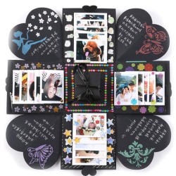 Creative DIY Manual Explosion Box Memory Scrapbook Photo Album Craft Kits Gifts Creative DIY Manual Explosion Box Memory Scrapbook Photo Album Craft Kits Gifts