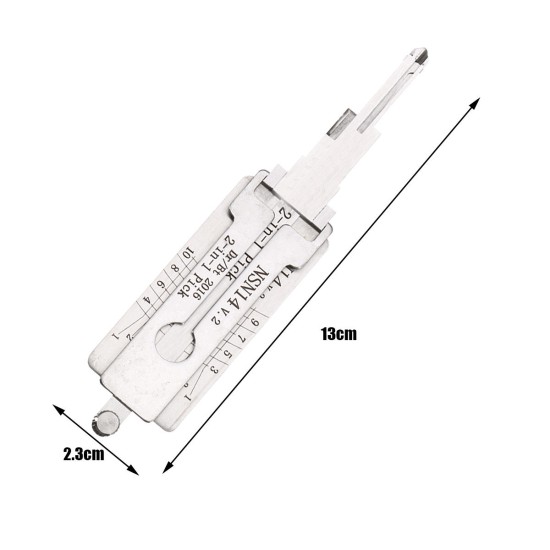 NSN14 Dr/Bt 2 in 1 Car Door Lock Picks Decoder Unlock Tool Locksmith Tools