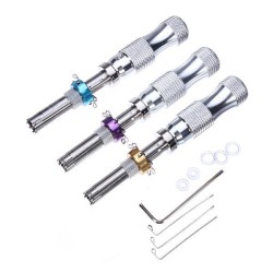 3Pcs Tubular 7 Pins Lock Pick Tool Locksmith Tool Lock Pick Set 3Pcs Tubular 7 Pins Lock Pick Tool Locksmith Tool Lock Pick Set