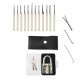 15Pcs Lock Picks Set Key Extractor Tool Unlocking Practice with Transparent Practice Padlock