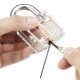 15Pcs Lock Picks Set Key Extractor Tool Unlocking Practice with Transparent Practice Padlock