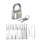 5/19/25PCS Unlocking Locksmith Practice Lock Pick Key Extractor Padlock Lockpick Tool Kits