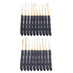 24Pcs Lock Picks Training Tool Transparent Practice Padlock Set Locksmith Tool 24Pcs Lock Picks Training Tool Transparent Practice Padlock Set Locksmith Tool