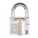24Pcs Lock Picks Training Tool Transparent Practice Padlock Set Locksmith Tool