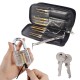 24pcs Single Hook Lock Pick Set with 1Pc Transparent Lock Locksmith Practice Training Skill Set