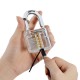 Transparent Practice Padlock with 12pcs Unlocking Lock Picks Set Key Extractor Tools