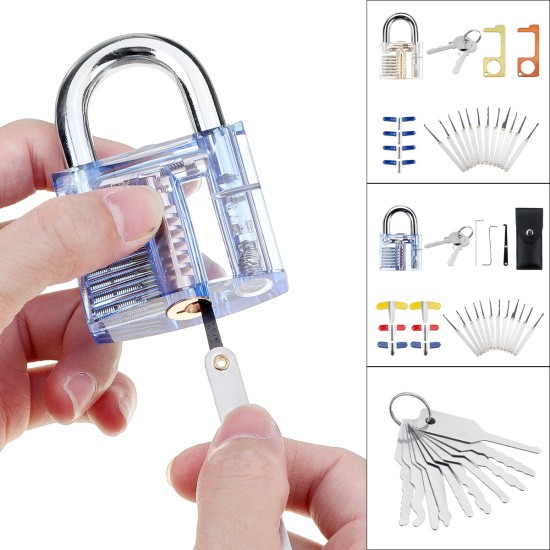 Unlocking Locksmith Practice Lock Pick Key Extractor Padlock Lockpick Tool Kits