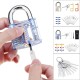 Unlocking Locksmith Practice Lock Pick Key Extractor Padlock Lockpick Tool Kits