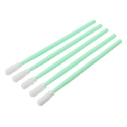 100Pcs Polyester Swab Sticks Microfiber Cleaning Head Swab For Solvent Printer Optical Equipment 100Pcs Polyester Swab Sticks Microfiber Cleaning Head Swab For Solvent Printer Optical Equipment