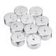 10Pcs/Set 50g Metal Hooked Weight Set Scale Balance Calibration Scale with Case Physics Experiment