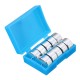 10Pcs/Set 50g Metal Hooked Weight Set Scale Balance Calibration Scale with Case Physics Experiment