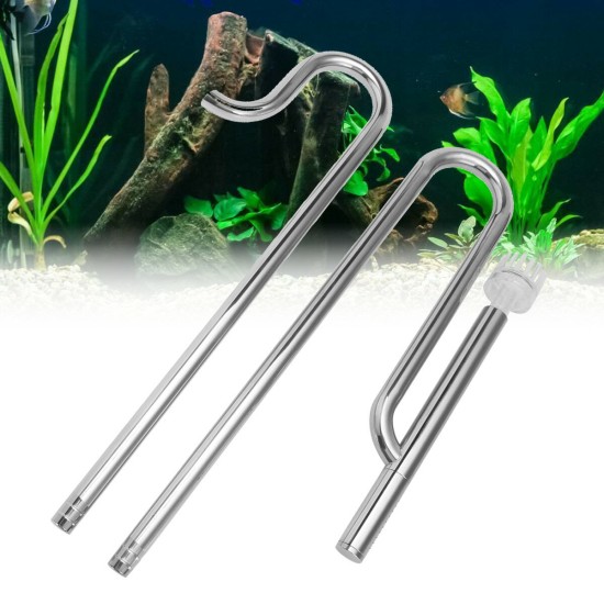 Aquarium Water Surface Skimmer Filter Tube Stainless Steel Inflow Outflow Water Pipe