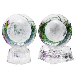 Moon Crystal Ball With Light Effect Base 3D Engraving Colorful Ornaments Crafts Desktop Decorations Moon Crystal Ball With Light Effect Base 3D Engraving Colorful Ornaments Crafts Desktop Decorations