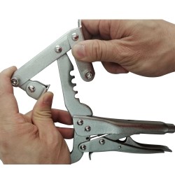 1PCS 10Inches 4-Point Locking Pliers Quick Adjustable Width of C-Clamp Holding from 2in~5in Locking Pliers 1PCS 10Inches 4-Point Locking Pliers Quick Adjustable Width of C-Clamp Holding from 2in~5in Locking Pliers