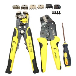 JX-D4301 Wire Crimpers Engineering Ratcheting Terminal Crimping Pliers Tool Set JX-D4301 Wire Crimpers Engineering Ratcheting Terminal Crimping Pliers Tool Set