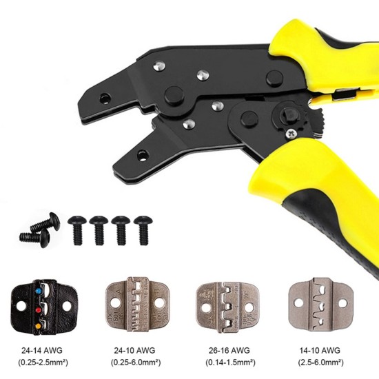 JX-D4301 Wire Crimpers Engineering Ratcheting Terminal Crimping Pliers Tool Set