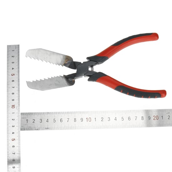 Large Serrated Pliers Black And Red Coloured Pliers