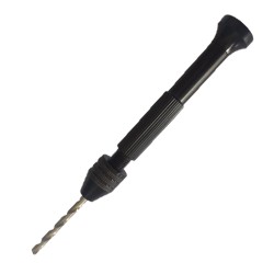0.3-3.8mm Mini Aluminum Hand Drill with Chuck and 10pcs Twist Drill Bits Rotary Tool 0.3-3.8mm Mini Aluminum Hand Drill with Chuck and 10pcs Twist Drill Bits Rotary Tool