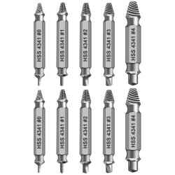 10 PCS Remover Damaged Screw Extractor 2In1 Drill Bit Broken Head Tool 10 PCS Remover Damaged Screw Extractor 2In1 Drill Bit Broken Head Tool