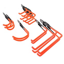 10-Pack Wall Mounted Garage Hooks Set Workshop Garden Tools Storage Organizer 10-Pack Wall Mounted Garage Hooks Set Workshop Garden Tools Storage Organizer