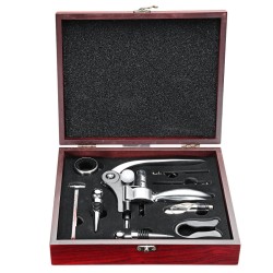 10 Piece Wine Opener Bottle Opener Corkscrew Cap Removal Tool Set Wooden Box 10 Piece Wine Opener Bottle Opener Corkscrew Cap Removal Tool Set Wooden Box