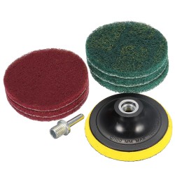 100/125mm Backing Pad With 6pcs Abrasive Finishing Pads Abrasive Tool Set 100/125mm Backing Pad With 6pcs Abrasive Finishing Pads Abrasive Tool Set