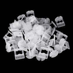 100pcs 1.5mm Tile Leveling System Plastic Spacers Tiling Tool Flooring Clips 100pcs 1.5mm Tile Leveling System Plastic Spacers Tiling Tool Flooring Clips