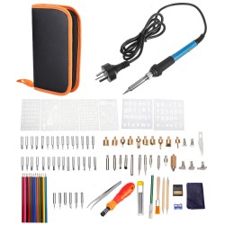 101Pcs Electric Solder Iron Kit DIY Wood Burning Pen Carft Tool Pyrography Tool Set 101Pcs Electric Solder Iron Kit DIY Wood Burning Pen Carft Tool Pyrography Tool Set