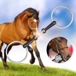 105/115/125mm Stainless Steel Horse Mouth Ring Jointed Bit Equestrian Snaffle 105/115/125mm Stainless Steel Horse Mouth Ring Jointed Bit Equestrian Snaffle