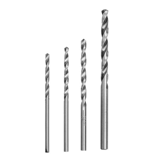 10Pcs 2.2-4.0mm Drill Bit HSS High Speed Steel Straight Shank Twist Drill Bit For Hand Twist Drill