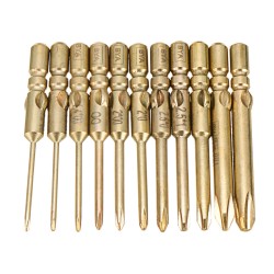10Pcs 40mm Magnetic Screwdriver Bits Hex Cross Head PH0 PH1 PH2 Bit For Electric Screwdriver 10Pcs 40mm Magnetic Screwdriver Bits Hex Cross Head PH0 PH1 PH2 Bit For Electric Screwdriver