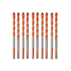 10Pcs 6/8mm Triangular Overlord Drill Metal Perforated Triangle Drill For Ceramic Tile And Glass Concrete Wall