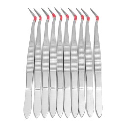 10Pcs 6inch Stainless Steel Dental Tweezers Surgical Lab Instruments Dentistry Tool 10Pcs 6inch Stainless Steel Dental Tweezers Surgical Lab Instruments Dentistry Tool
