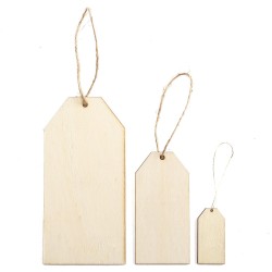 10Pcs Luggage Tag Wood Chips With Rope Ornaments Christmas Tree Scrapbooking Decorations 10Pcs Luggage Tag Wood Chips With Rope Ornaments Christmas Tree Scrapbooking Decorations