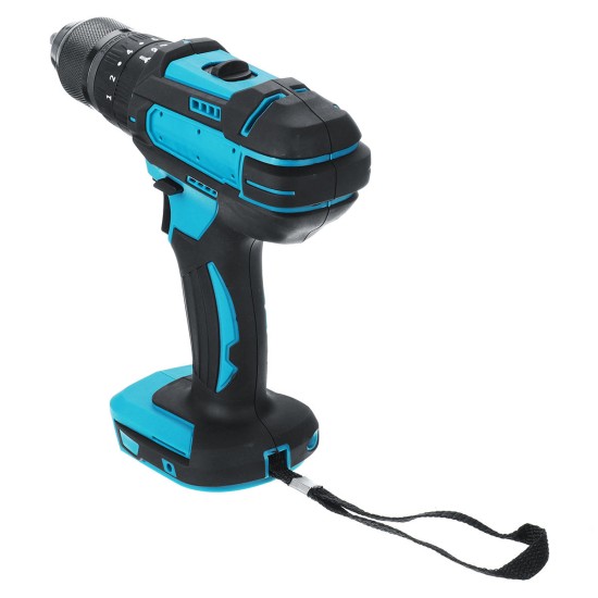 10mm Chuck Impact Drill 350N.m Cordless Electric Drill For Makita 18V Battery 4000RPM LED Light Power Drills