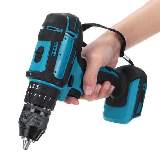 10mm Chuck Impact Drill 350N.m Cordless Electric Drill For Makita 18V Battery 4000RPM LED Light Power Drills