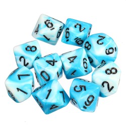 10pcs 10 Sided Dice D10 Polyhedral Dice RPG Role Playing Game Dices w/ bag 10pcs 10 Sided Dice D10 Polyhedral Dice RPG Role Playing Game Dices w/ bag
