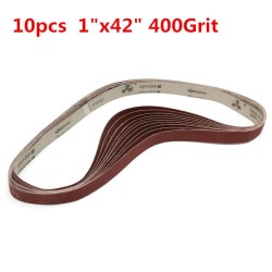 10pcs 106cm x 25mm Alumina Sanding Belts 400 Grit Self Sharpening Oxide Abrasive Strips 10pcs 106cm x 25mm Alumina Sanding Belts 400 Grit Self Sharpening Oxide Abrasive Strips