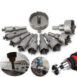 10pcs 16mm-50mm Steel Carbide Tipped Drill Bit Hole Saw Cutter 10pcs 16mm-50mm Steel Carbide Tipped Drill Bit Hole Saw Cutter